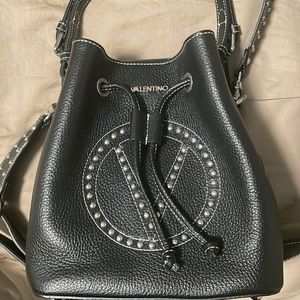 Authentic Valentino By Mario Valentino Studded Bucket Bag